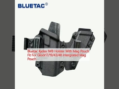 Bluetac Kydex IWB Holster With Mag Pouch Fit For Glock17/19/43/48 Intergrated Mag Pouch 