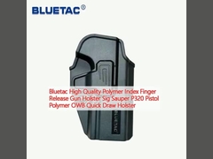 Bluetac High Quality Polymer Index Finger Release Gun Holster Sig Sauper P320 Pistol Polymer OWB Quick Draw Holster