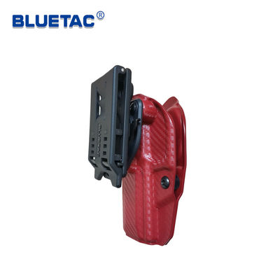Bluetac Carbon Fibre OWB Fobus Gun Holster Ergonomic Design In Red Color