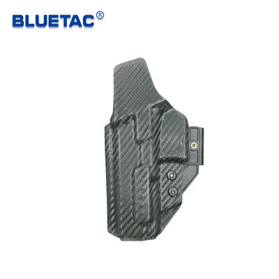 Black Carbon Fiber IWB Holster Rounded Edges For Comfortable Wear With Claw B