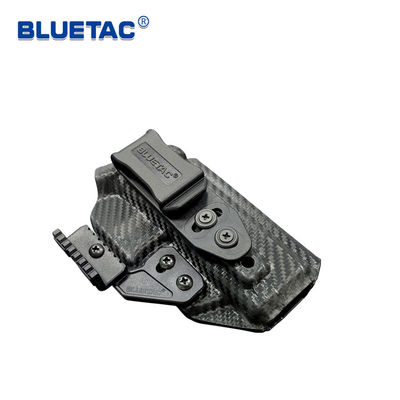 Black Carbon Fiber IWB Holster Rounded Edges For Comfortable Wear With Claw B