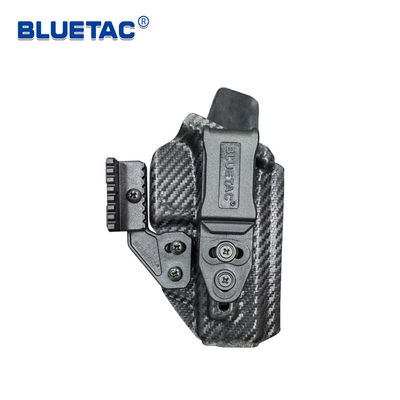 Black Carbon Fiber IWB Holster Rounded Edges For Comfortable Wear With Claw B