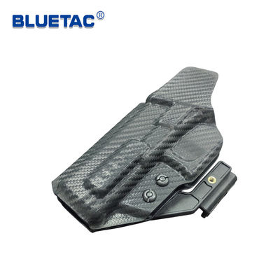 Black Carbon Fiber IWB Holster Rounded Edges For Comfortable Wear With Claw B