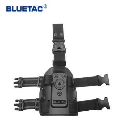 Polymer Gun Holster Outdoor Tactical 9mm Polymer OWB Leg Platform Gun Bag 360 Degree Rotation