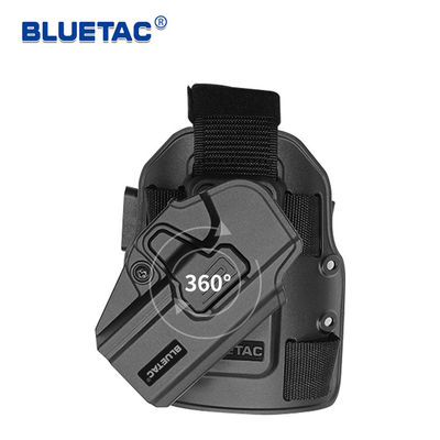 Polymer Gun Holster Outdoor Tactical 9mm Polymer OWB Leg Platform Gun Bag 360 Degree Rotation