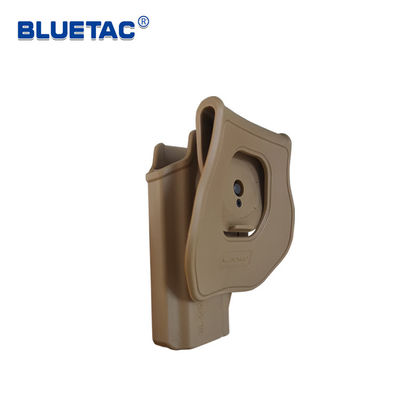 Tactical Polymer OWB Gun Holster Index Finger Release Outside The Waistband Gun Bag Tan Color